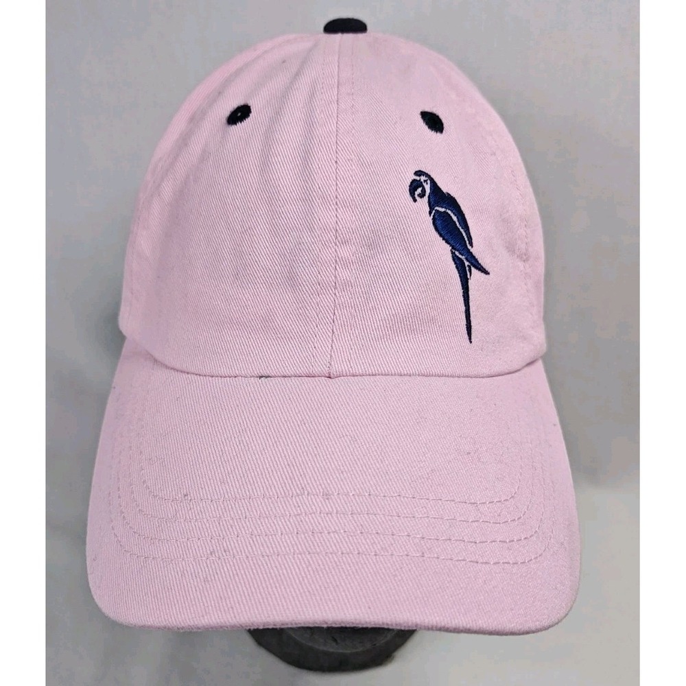 Margaritaville Island Reserve Hat Pink Parrot Tropical Floral Brim Strapback Cap